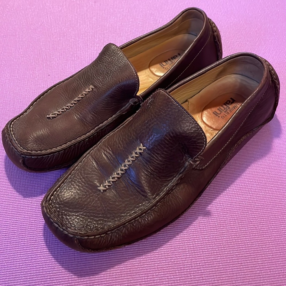 Men’s Umberto Raffini Brown Leather Slip-on